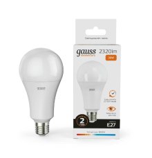 Лампа светодиодная Gauss E27 30W 3000K груша матовая 73219