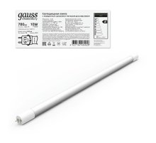 Лампа светодиодная Gauss G13 10W 4000К матовая 93020-R