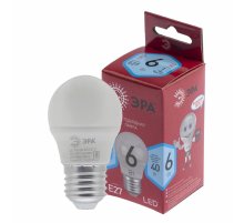 Лампа светодиодная Эра E27 6W 4000K LED P45-6W-840-E27 R Б0049644
