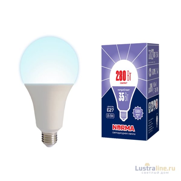 Лампа светодиодная Volpe Norma LED-A95-35W/6500K/E27/FR/NR картон UL-00005609 Лампа светодиодная Volpe Norma LED-A95-35W/6500K/E27/FR/NR картон UL-00005609