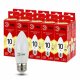 Лампа светодиодная Эра E27 10W 2700K LED B35-10W-827-E27 R Б0052377