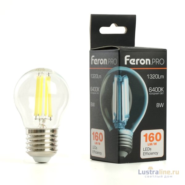 Лампа светодиодная Feron LB-1708 E27 8W 6400K 51255 Лампа светодиодная Feron LB-1708 E27 8W 6400K 51255