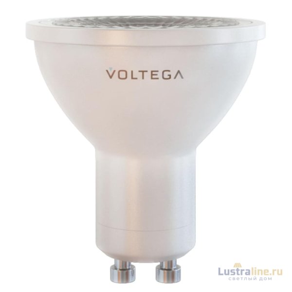 Лампа светодиодная Voltega GU10 6W 2800К прозрачная VG2-S1GU10warm6W-D 7108