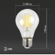 Лампа светодиодная Эра E27 15W 2700K F-LED A60-15W-827-E27 Б0046981