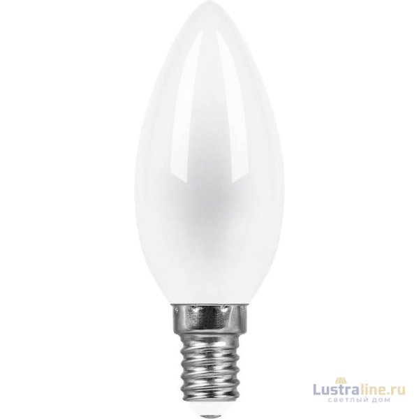 Лампа светодиодная Feron E14 9W 2700K Свеча Матовая LB-73 25955