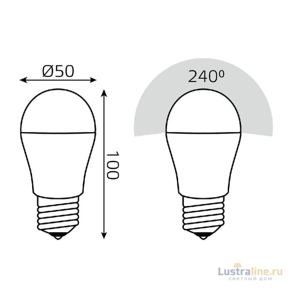 Лампа светодиодная Gauss Basic E27 13W 4000K 10502232