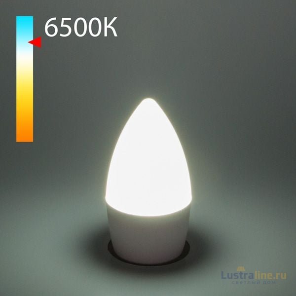 Лампа светодиодная Elektrostandard E27 8W 6500K свеча матовая 4690389152351 Лампа светодиодная Elektrostandard E27 8W 6500K свеча матовая 4690389152351