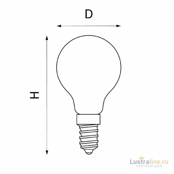 Лампа светодиодная Lightstar E14 6W 4000K 933804