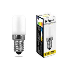Лампа светодиодная Feron E14 2W 2700K Цилиндр Матовая LB-10 25295