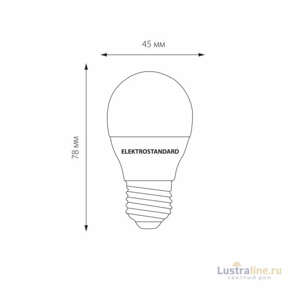Лампа светодиодная Elektrostandard E27 7W 3300K груша матовая 4690389055256 Лампа светодиодная Elektrostandard E27 7W 3300K груша матовая 4690389055256