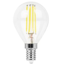 Лампа светодиодная филаментная Feron E14 9W 2700K Шар Прозрачная LB-509 38001