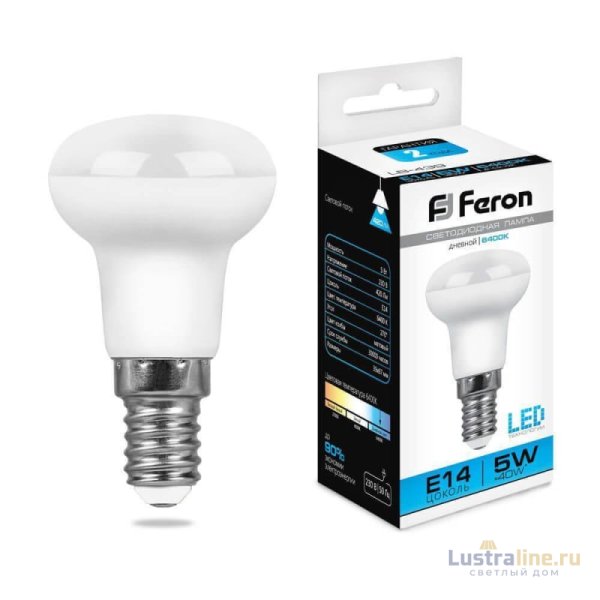Лампа светодиодная Feron E14 5W 6400K Груша Матовая LB-439 25518 Лампа светодиодная Feron E14 5W 6400K Груша Матовая LB-439 25518