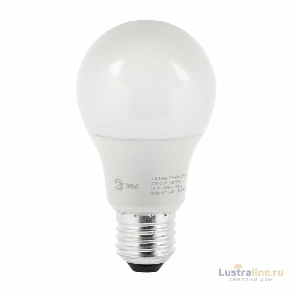 Лампа светодиодная Эра E27 10W 4000K LED A60-10W-840-E27 R Б0049635