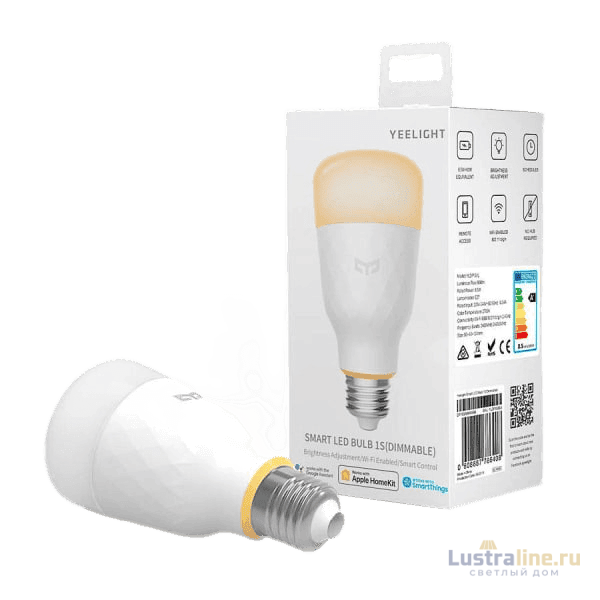 Умная светодиодная лампа Yeelight Smart LED Bulb 1S (White) E27 8,5W 1700/6500K YLDP15YL Умная светодиодная лампа Yeelight Smart LED Bulb 1S (White) E27 8,5W 1700/6500K YLDP15YL