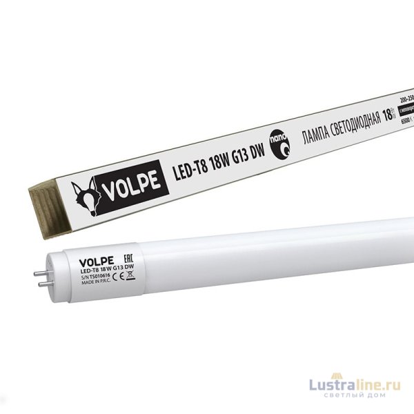 Лампа светодиодная (UL-00001457) Volpe G13 18W 6500K матовая LED-T8-18W/DW/G13/FR/FIX/N Лампа светодиодная (UL-00001457) Volpe G13 18W 6500K матовая LED-T8-18W/DW/G13/FR/FIX/N