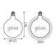 Лампа светодиодная филаментная Gauss E27 2,5W 2000K шар золотой 175802003