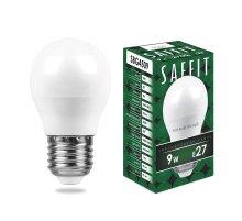 Лампа светодиодная Saffit SBG4509 шар E27 9W 2700K 55082