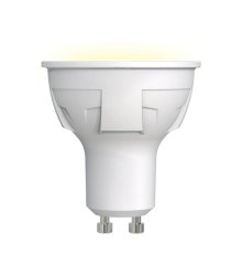 Лампа светодиодная (UL-00002423) Uniel GU10 6W 3000K матовая LED-JCDR 6W/WW/GU10/FR PLP01WH