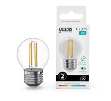Лампа светодиодная Gauss Filament Elementary E27 10W 4100K 52220