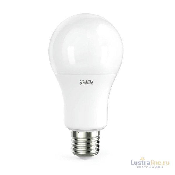 Лампа cветодиодная Gauss E27 15W 4100K груша матовая 23225