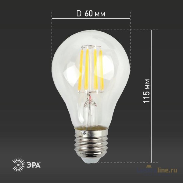 Лампа светодиодная Эра E27 15W 4000K F-LED A60-15W-840-E27 Б0046983