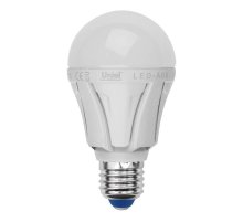 Лампа светодиодная (UL-00002005) Uniel E27 12W 6500K матовая LED-A60 12W/DW/E27/FR PLP01WH
