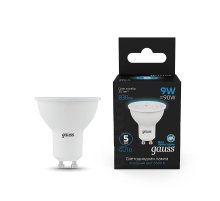 Лампа светодиодная Gauss GU10 9W 6500K матовая 101506309