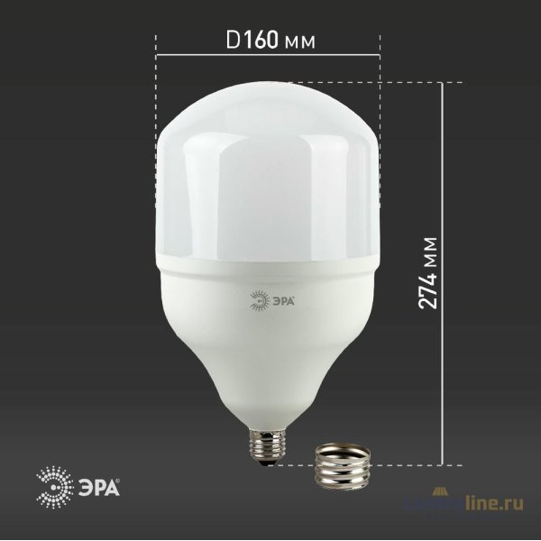 Лампа светодиодная Эра E40 65W 6500K LED POWER T160-65W-6500-E27/E40 Б0027924 Лампа светодиодная Эра E40 65W 6500K LED POWER T160-65W-6500-E27/E40 Б0027924