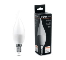 Лампа светодиодная Feron E14 6W 4000K свеча на ветру матовая LB-1306 38048