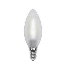 Лампа светодиодная филаментная (UL-00000305) Uniel E14 6W 3000K матовая LED-C35-6W/WW/E14/FR PLS02WH