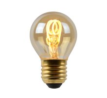 Лампа светодиодная диммируемая Lucide E27 3W 2200K янтарная 49045/03/62