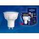 Лампа светодиодная (UL-00002420) Uniel E27 7W 3000K матовая LED-G45 7W/WW/E27/FR PLP01WH