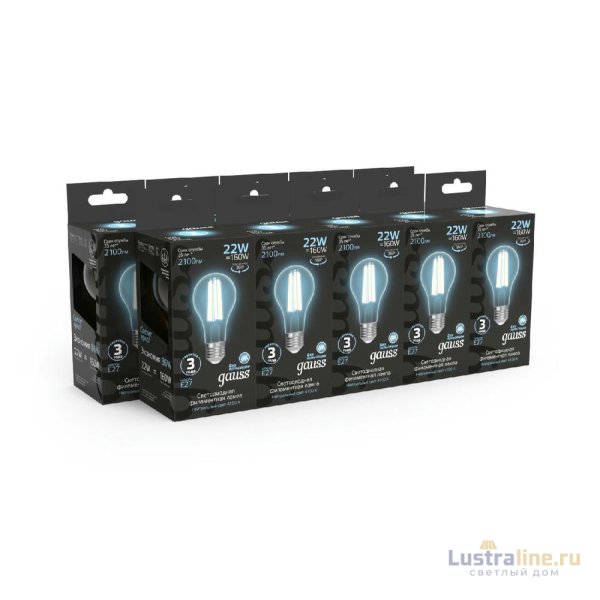 Лампа светодиодная Gauss Filament E27 22W 4100K 102902222