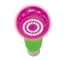 Лампа светодиодная для растений (UL-00004581) Uniel E27 8W прозрачная LED-A60-8W/SPSB/E27/CL PLP30GR