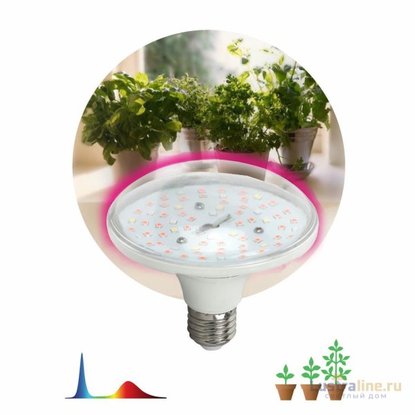 Фитолампа для растений светодиодная ЭРА E27 18W 2370K FITO-18W-RB-E27 Б0049533 Фитолампа для растений светодиодная ЭРА E27 18W 2370K FITO-18W-RB-E27 Б0049533