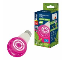 Лампа для растений Uniel LED-A60-15W/SPSB/E27/CL PLP30WH UL-00010107