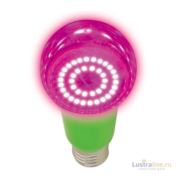 Лампа светодиодная для растений (UL-00004582) Uniel E27 15W прозрачная LED-A60-15W/SPSB/E27/CL PLP30GR