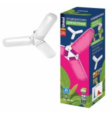 Лампа светодиодная для растений (UL-00007407) Uniel E27 24W матовая LED-P65-24W/SPSB/E27/FR/P3 PLP32WH