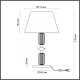 Настольная лампа Odeon Light CANDY 4861/1TA