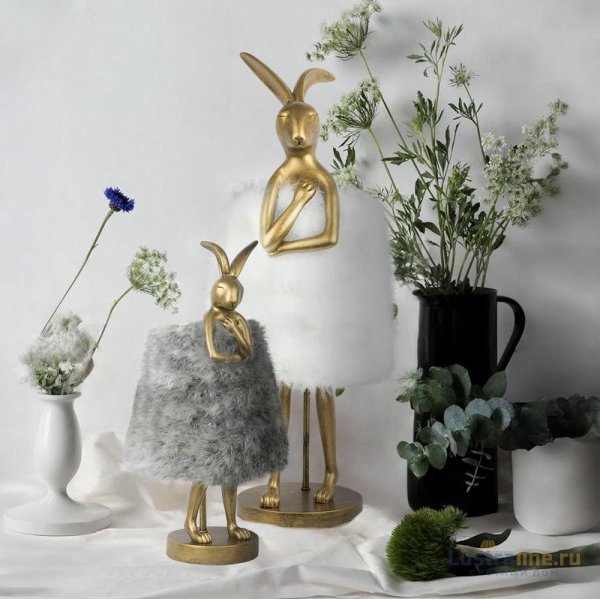 Настольная лампа Loft IT Lapine 10315/A White fluff Настольная лампа Loft IT Lapine 10315/A White fluff