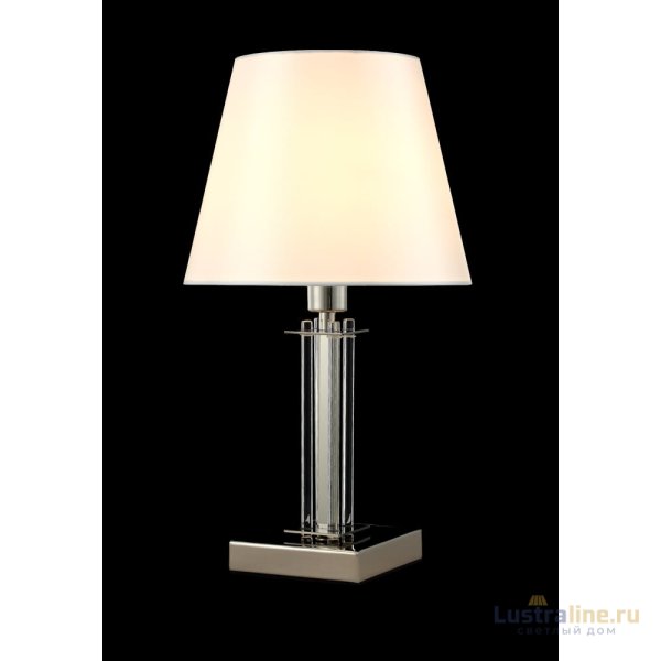 Настольная лампа Crystal Lux Nicolas NICOLAS LG1 NICKEL/WHITE