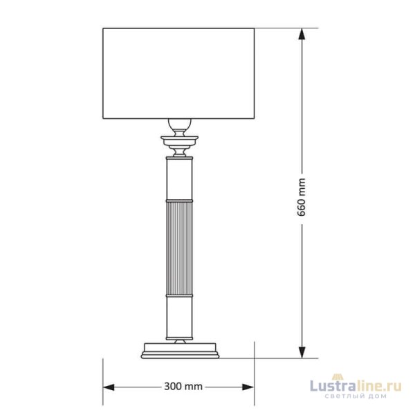 Настольная лампа Kutek Messina KRE-LG-1(P)GR