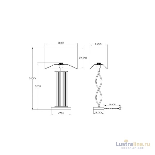 Настольная лампа Arte Lamp Veil A5061LT-1PB