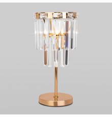 Настольная лампа Eurosvet Elegante 01136/1 золото/прозрачный хрусталь Strotskis a060648