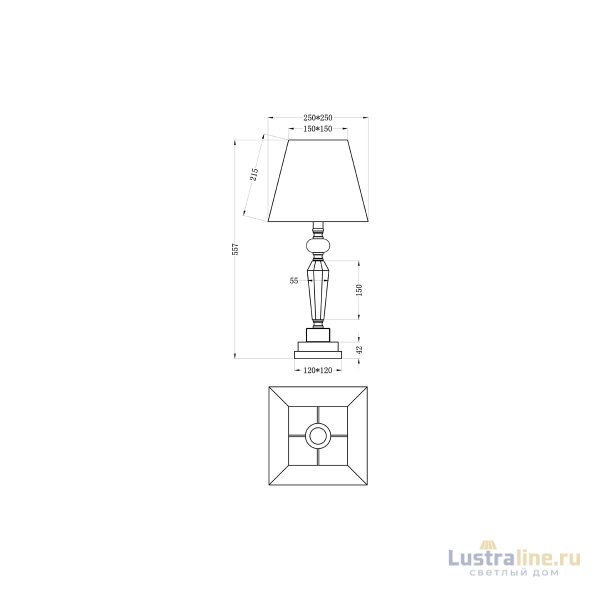 Настольная лампа Garda Decor 22-86639TL Настольная лампа Garda Decor 22-86639TL