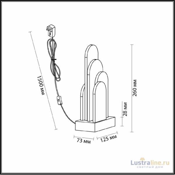 Настольная лампа Odeon Light Foros Hightech 5437/12TL Настольная лампа Odeon Light Foros Hightech 5437/12TL