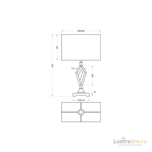 Настольная лампа Garda Decor 22-88232 Настольная лампа Garda Decor 22-88232