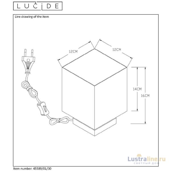 Настольная лампа Lucide SUZY 45589/01/30 Настольная лампа Lucide SUZY 45589/01/30