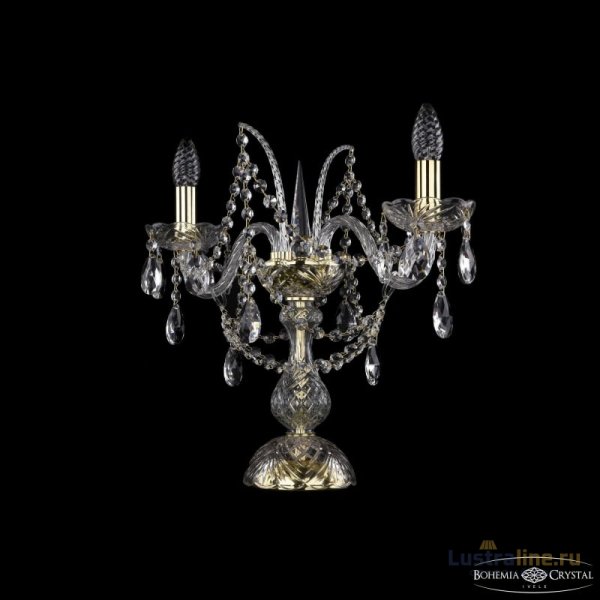 Настольная лампа Bohemia Ivele Crystal 1411L/2/141-39 G Настольная лампа Bohemia Ivele Crystal 1411L/2/141-39 G