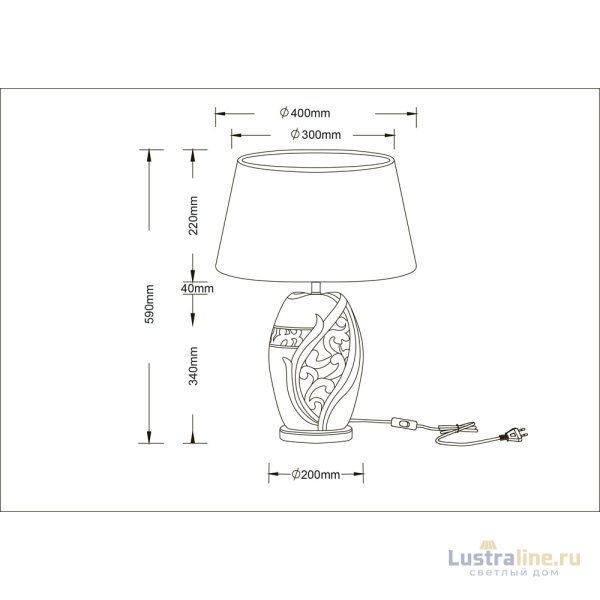 Настольная лампа Arte Lamp Ruby A4064LT-1BR